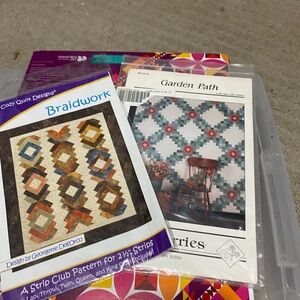 Braidwork and Garden Path Quilt Pattern - Multicolor